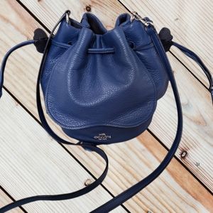 Coach Limited Edition Petal Drawstring Leather Bucket Shoulder/Crossbody f57543